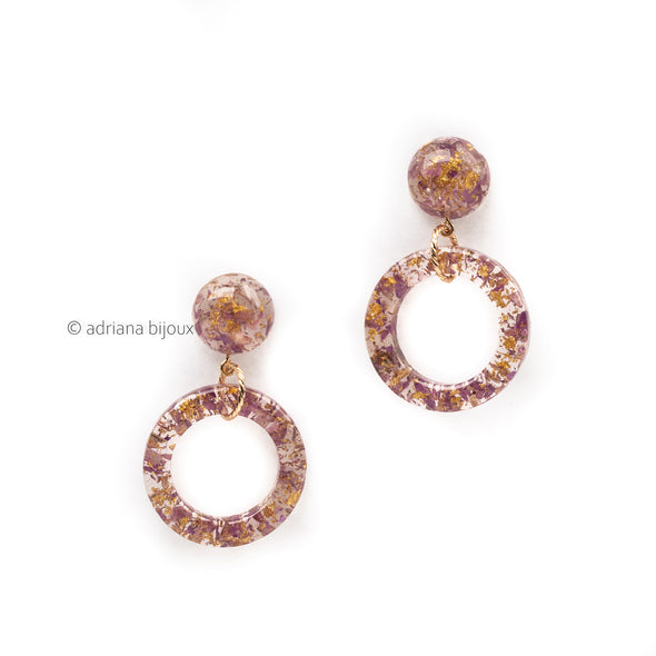 Acrylic Hoop Earrings