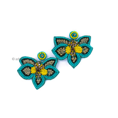 Butterfly Colorful Beaded Earrings