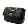 Vegan Leather Quilted Crossbody Bag