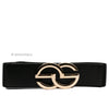 Large Golden Buckle Elastic Belt