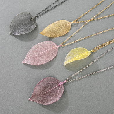 Paisley Leaf Necklace