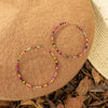 Paolina Beaded  Hoop Earrings