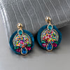 Hailey Round Tassel Earrings