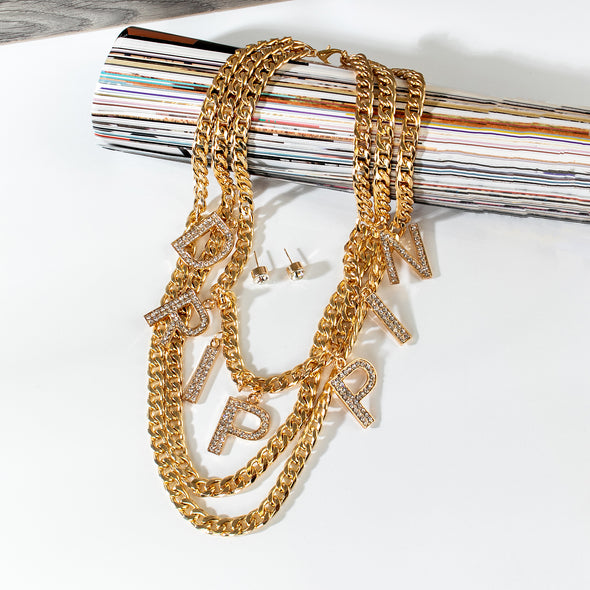 Leydis Drippin Layer Necklace Set