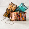 Giorgia Snake Print Clutch Bag
