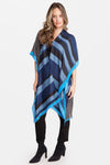 Stripe Pattern Kimono Blue