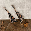 Aggie Geometric Shape Animal Print Rhinestones Earrings