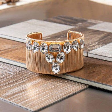 Randy Cuff Braceletwith Rhinestone