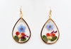 Dried Flower Teardrop Earrings 1250