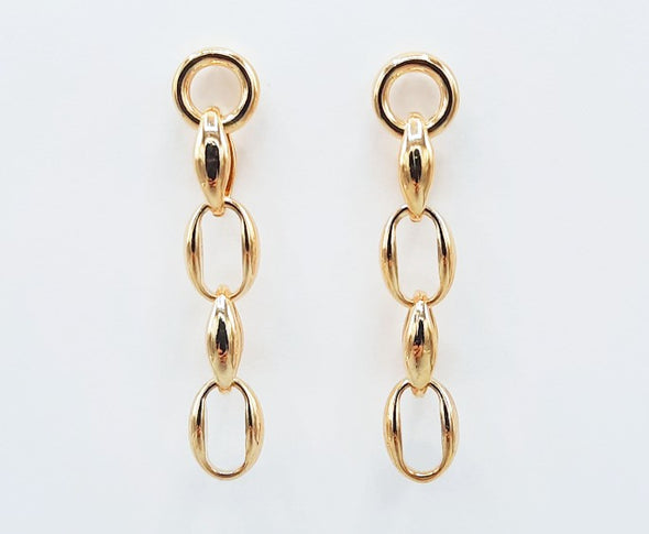 Metal Link Chain Earrings 1533