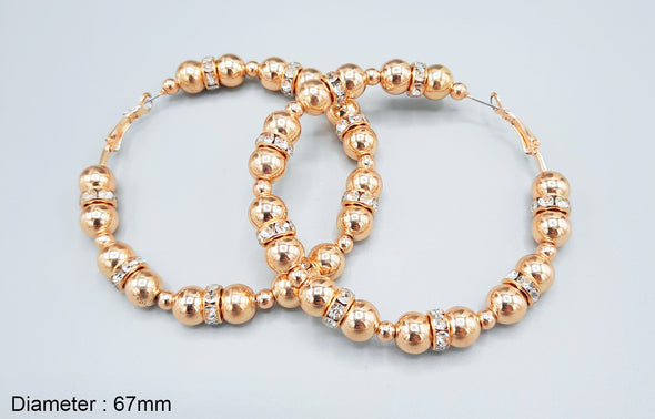 Ball Hoop Earrings 1544