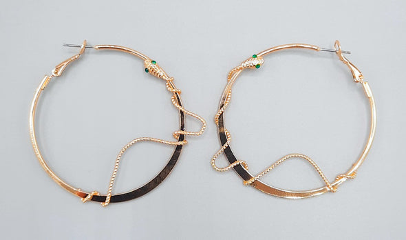 Snake Hoop Earrings 1584