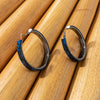 Avianna Vegan Leather Hoop Earrings