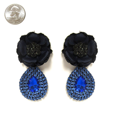 Flower Rhinestone Earrings 8682