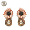 Flower Rhinestone Earrings 8682