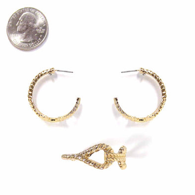Metal Hoop Earrings 9977