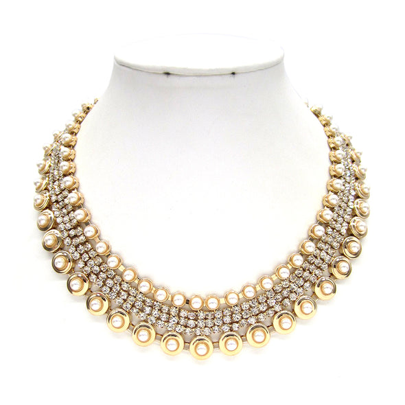 Metal Statement Necklace Set 8971