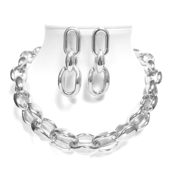 Metal Chain Necklace Set 9390