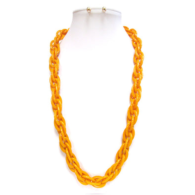 Long Chainlink Necklace Set
