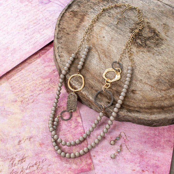 Wanda Beaded Necklace Set