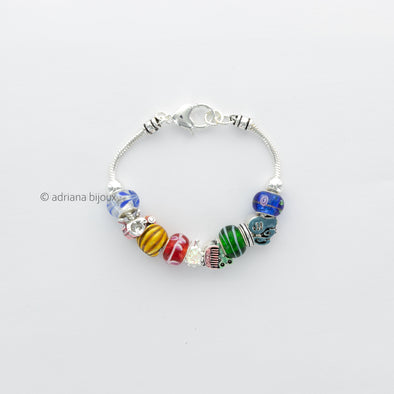 Multi Bead Bracelet OB01044MUL