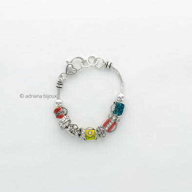 Multi Bead Bracelet OB01057MUL