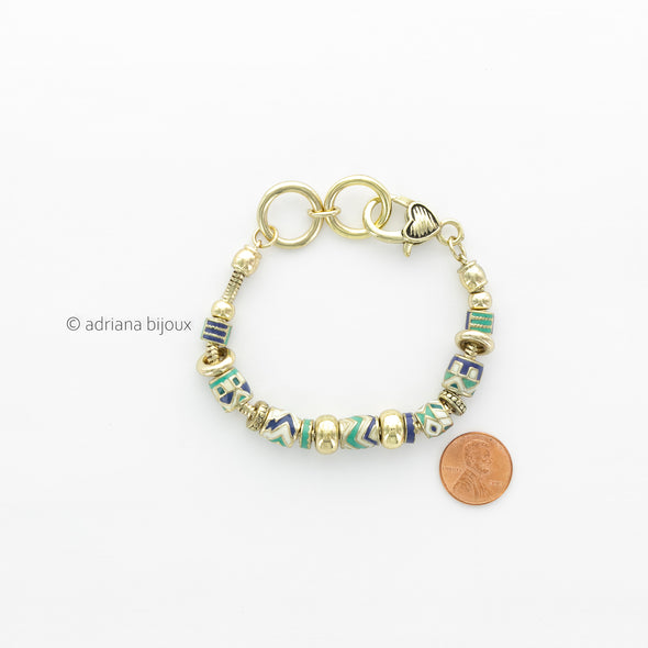 Multi Bead Bracelet OB03846BL