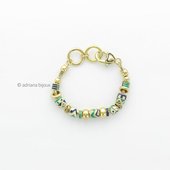 Multi Bead Bracelet OB03846BL