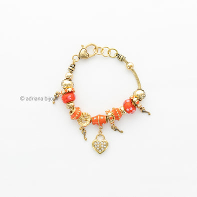 Multi Bead Bracelet OB04385RG