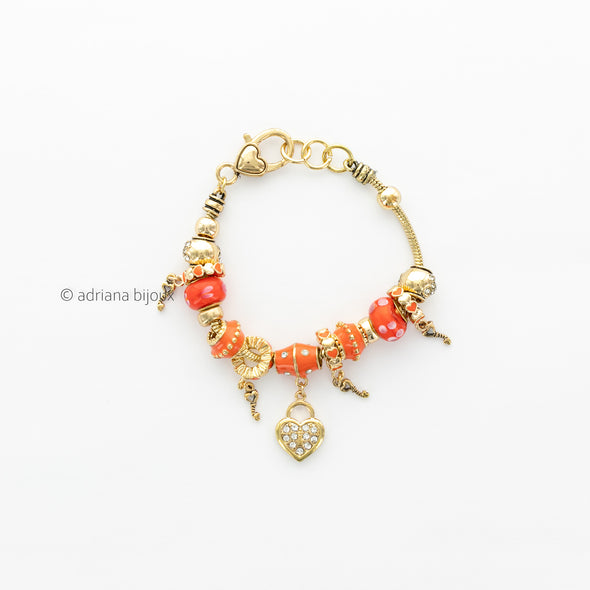 Multi Bead Bracelet OB04385RG
