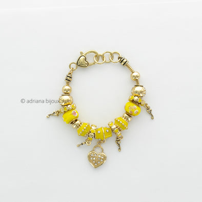Multi Bead Bracelet OB04385YE