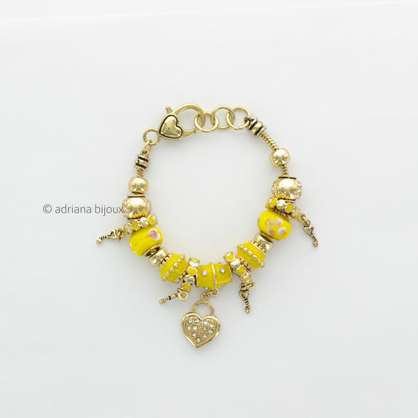 Multi Bead Bracelet OB04385YE
