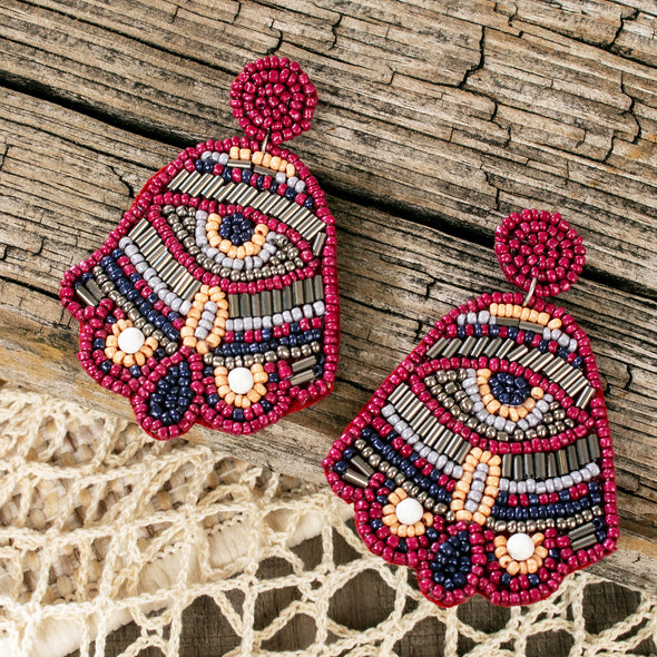 Tanisha Good Luck Eyes Earrings