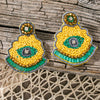 Aileen Good Luck Eyes Beaded Earrings