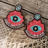 Aileen Good Luck Eyes Beaded Earrings