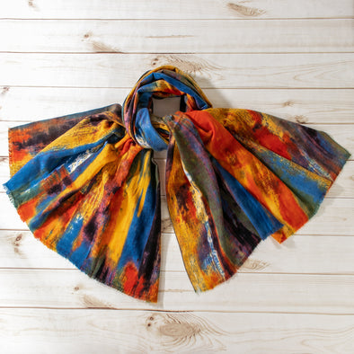 Bethanie Tie-Dye Printed Scarf