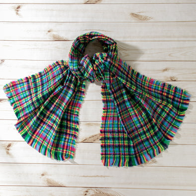 Becka Plaid  Printed Scarf